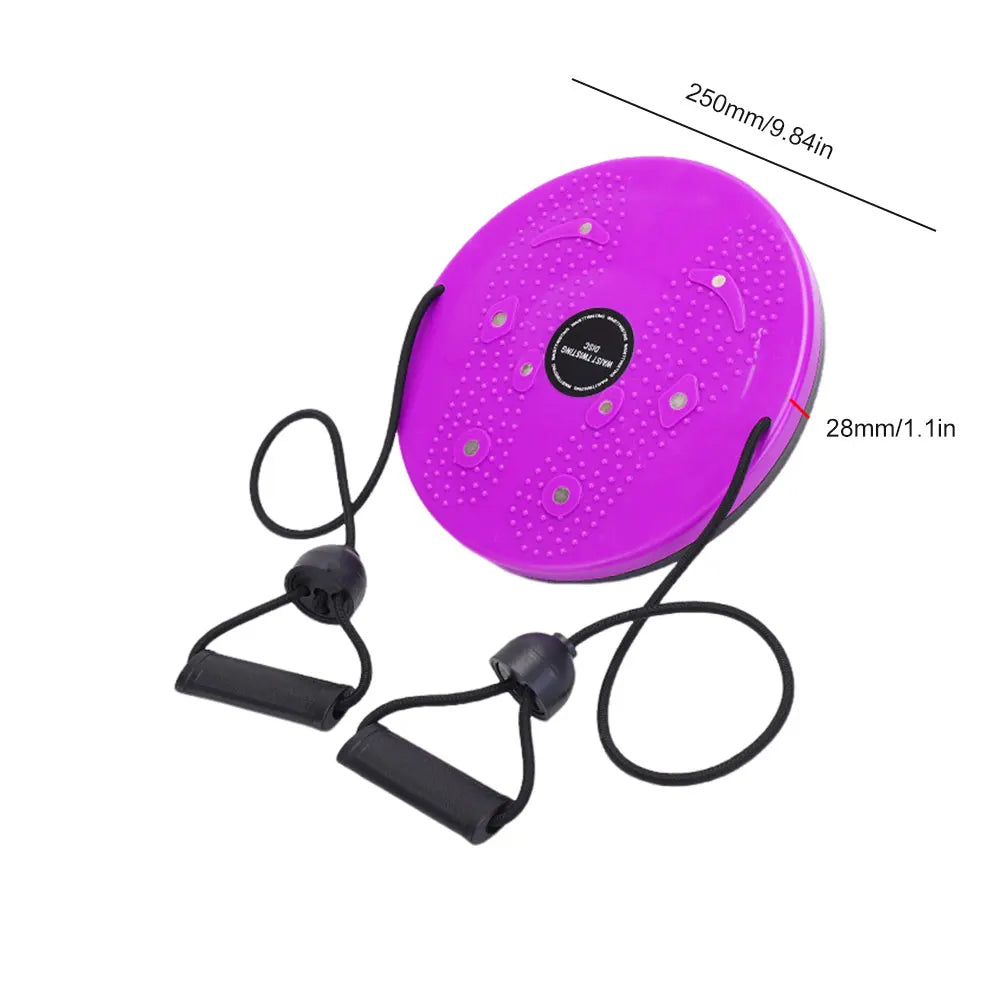 Waist Twisting Disc for Core Fitness - Magnetic Massage Plate Body Shaping Massage Equipment Purple Tidesmit