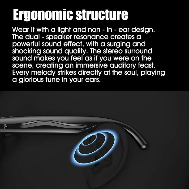 Smart Glasses AI Camera with Bluetooth Audio and Voice Translation Tidesmit