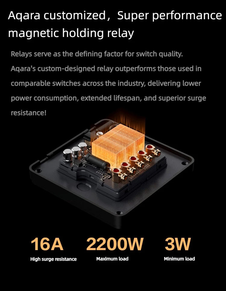 Aqara Smart Wall Switch Z1 More Control Zigbee 3.0 Compatible with Single Live/Neutral Wire Design Work With Mi Home HomeKit APP