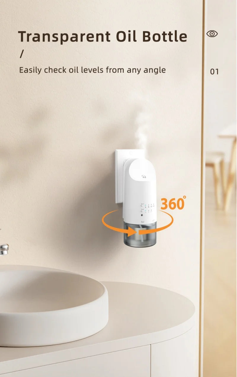 Plug in Waterless Aroma Diffuser Hotel Frangrance Diffuser And Essential Oils Atomizing Efficienc Home Air Freshener