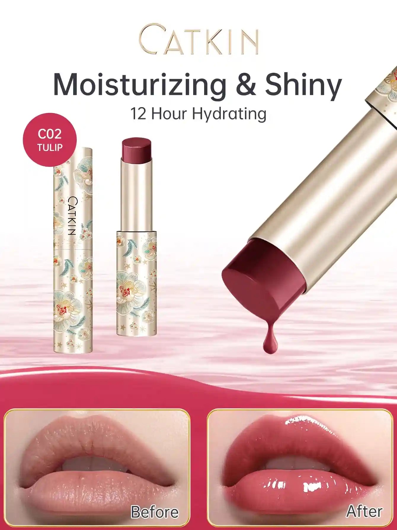 Moisturizing Tinted Lip Balm - Hydrating Lip Care with 6 Vibrant Shades Lip Care Tidesmit
