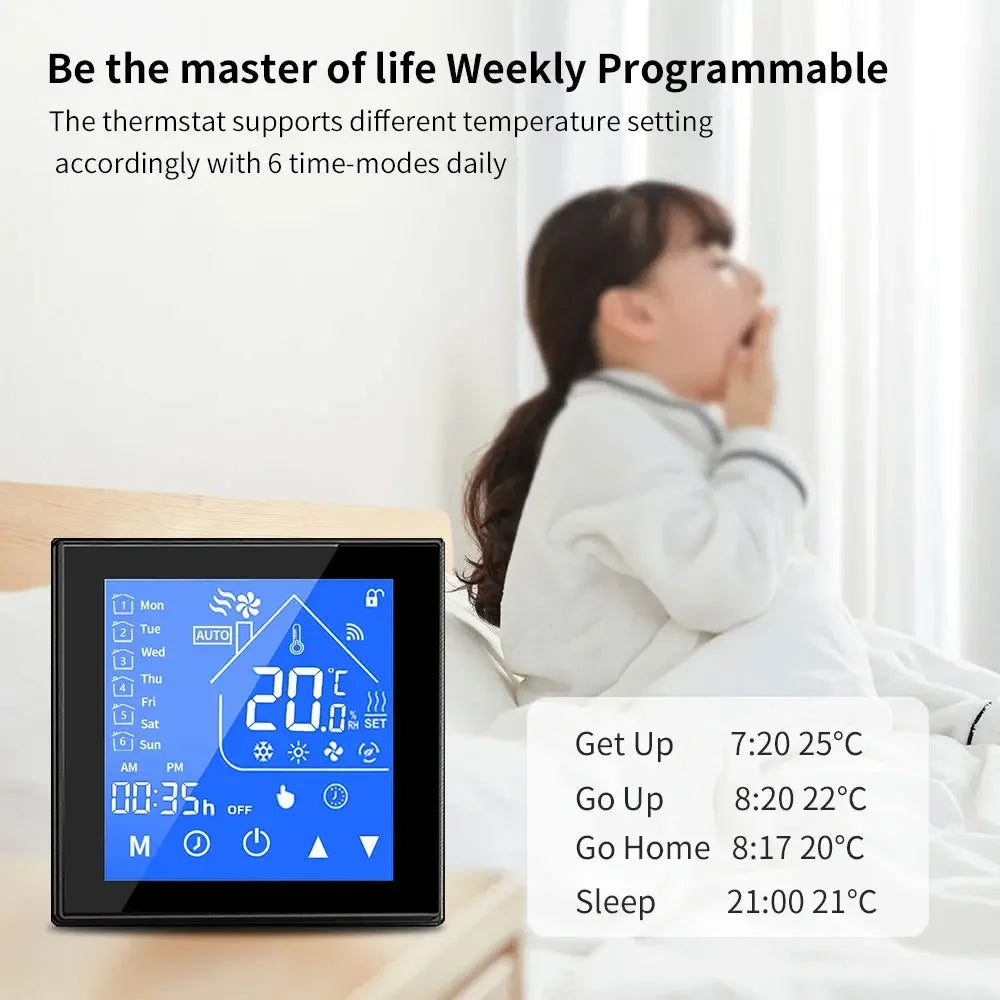 WiFi Smart Thermostat Temperature Control for Electric Floor Heating Water/Gas Boiler Temperature Tuya Google Home Alexa Yandex