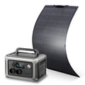 Tidesmit 299Wh LiFePO4 Portable Power Station with 100W Solar Panel Kit R600-SF100 Tidesmit