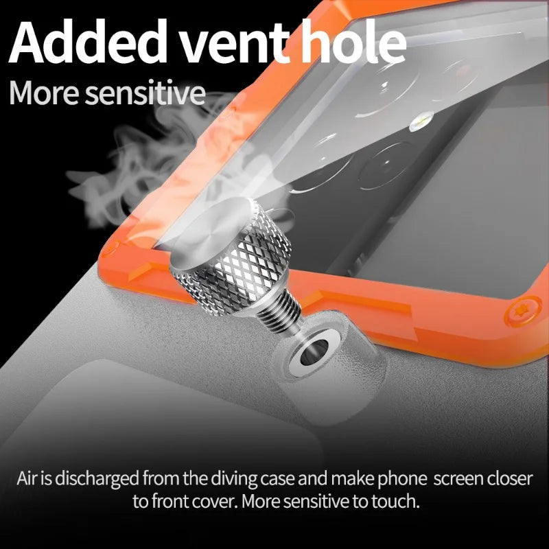 Waterproof Snorkeling Phone Case for iPhone - 15m Depth Protection Tidesmit