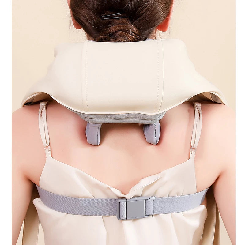 Shiatsu Neck and Shoulder Massager with Heat - Tidesmit Pro Series Relaxation Treatment Tidesmit