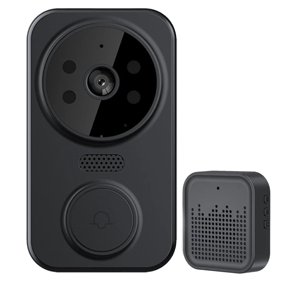 WiFi Smart Audio Doorbell Camera 2-Way Audio Wireless Visual Intercom Doorbell with Remote Monitor Indoor Outdoor Surveillance