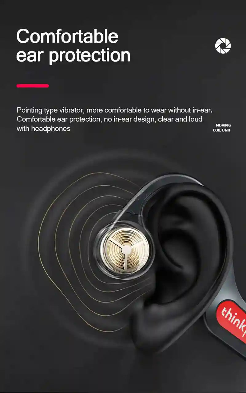 Tidesmit Bone Conduction Wireless Headphones - Bluetooth 5.3 Waterproof Tidesmit