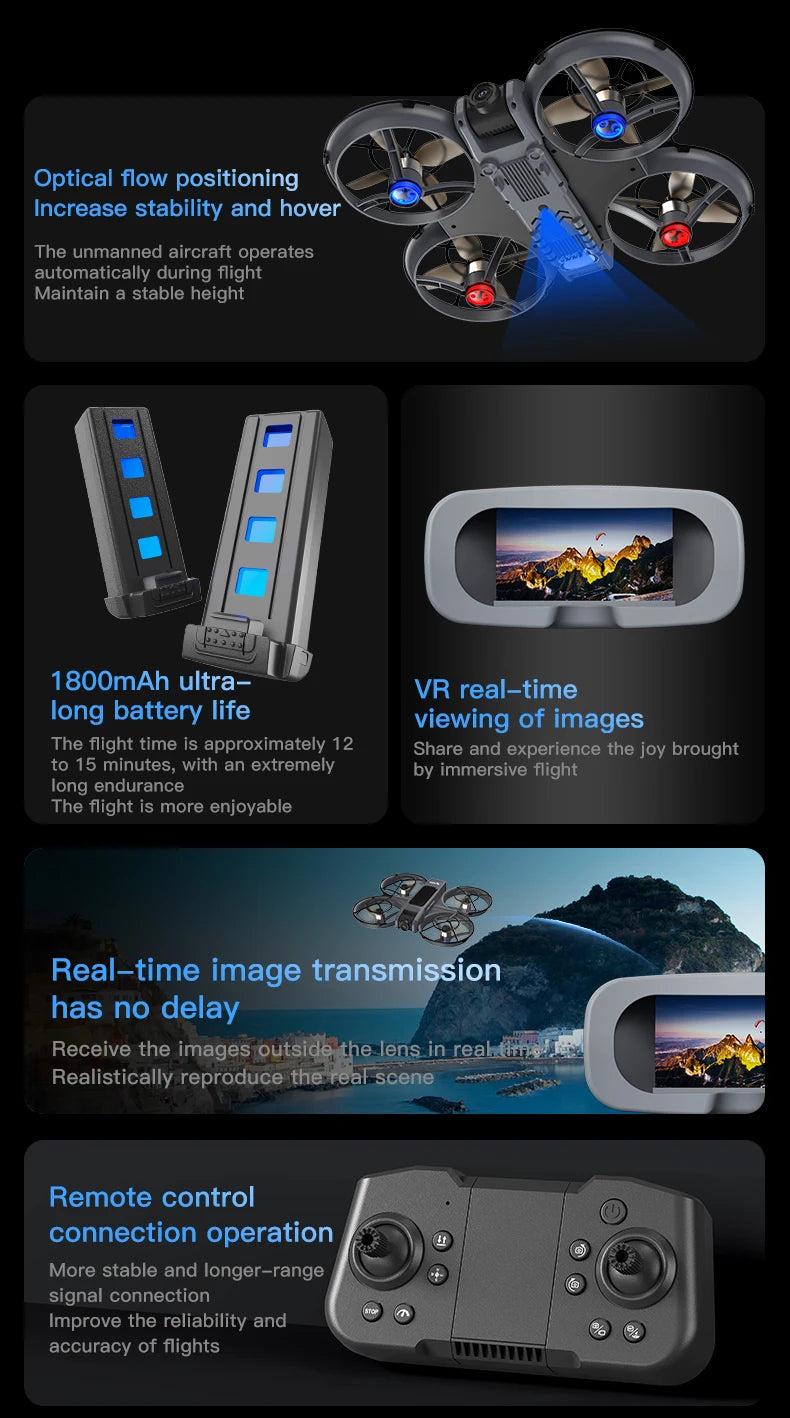 Tidesmit X226 4K Camera Drone with GPS and Obstacle Avoidance Tidesmit