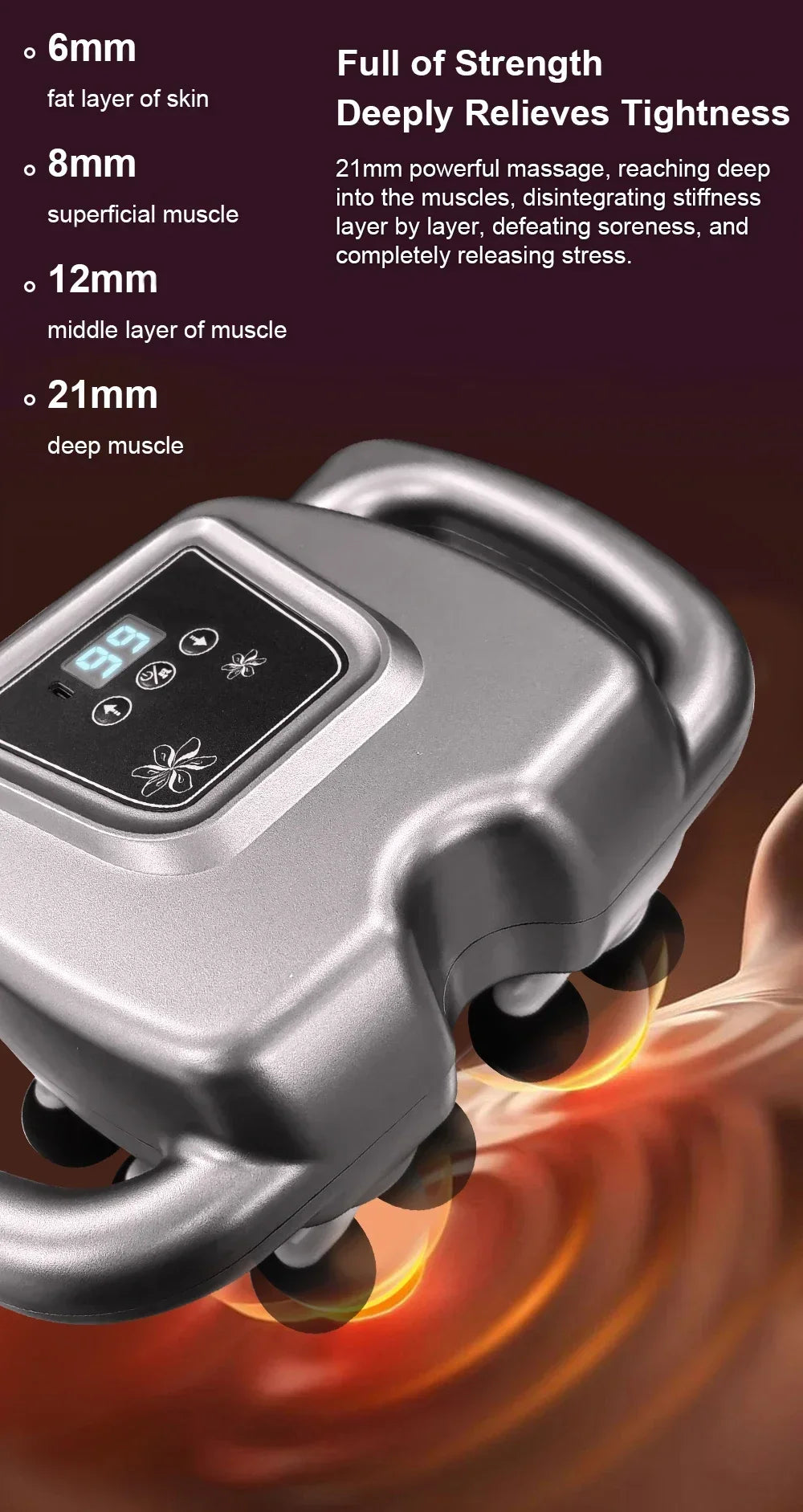 Tidesmit Percussive Therapy Massage Gun - 16-24 Speed Deep Tissue Recovery Fascia Gun Tidesmit