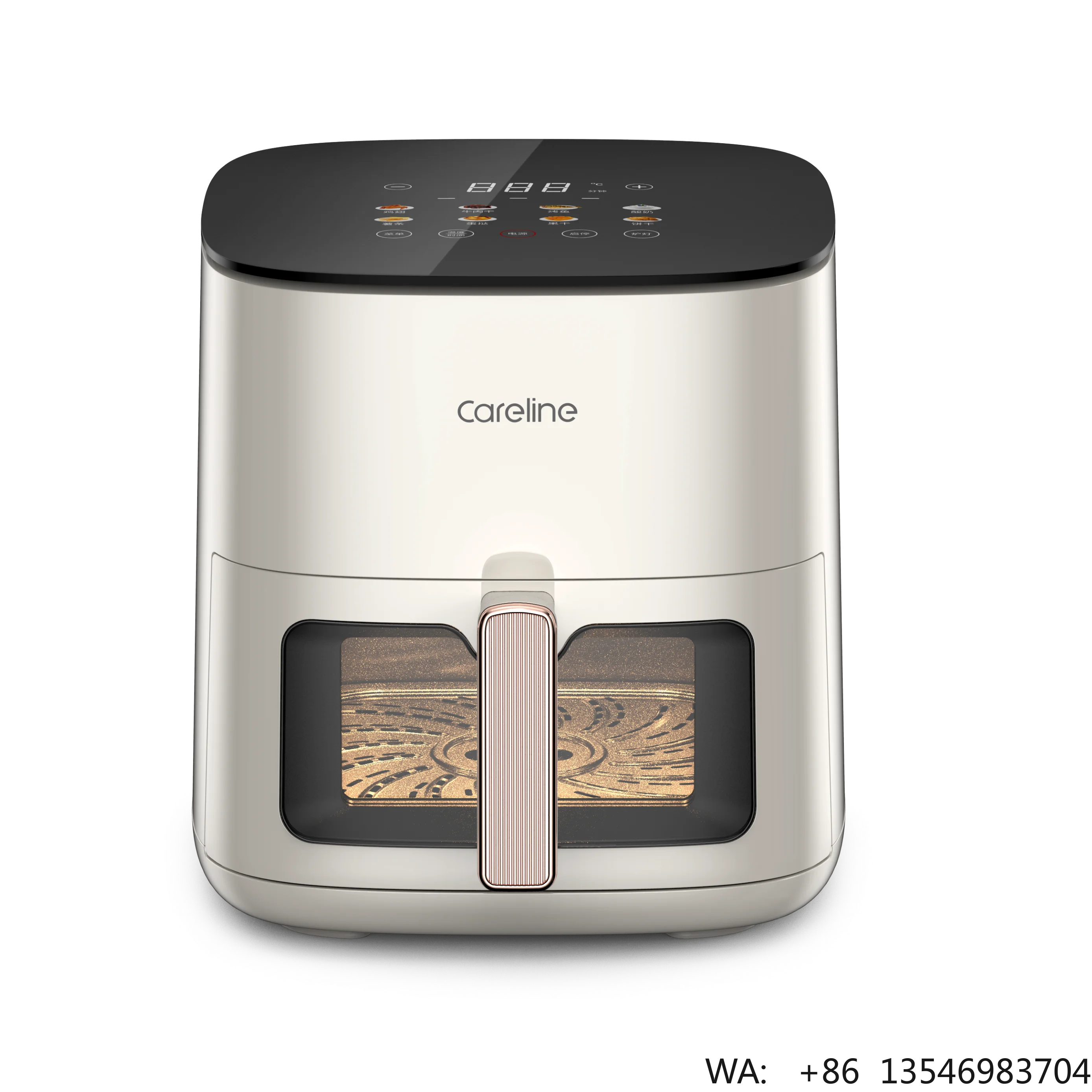3L 5L 7L Modern Square Air Fryer with Stainless Steel Heating Plate and LCD Display Factory Direct Sale Oil-Free Oven
