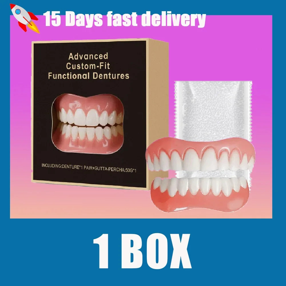 Soft Silicone Denture Reliner Kit | Upper & Lower Teeth | Tidesmit Scrubs Treatments 1-piece set Tidesmit