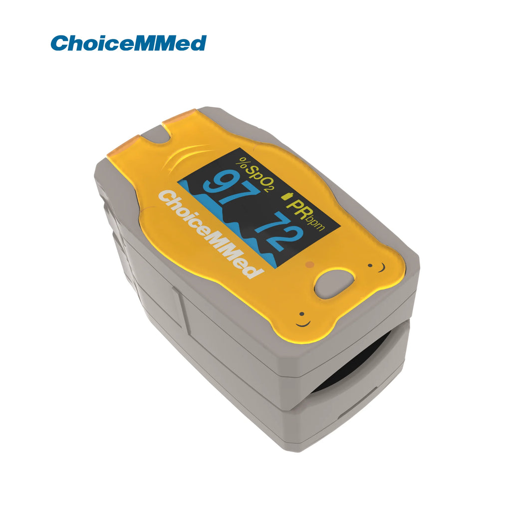 ChoiceMMed Medical Child Finger Pulse Oximeter SPO2 Blood Oxygen Monitor Pediatric Pulse Oxiometer Finger OLED Digital Oximetro