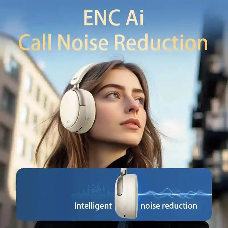 Wireless Noise Cancelling Headphones - Over-Ear Bluetooth Spatial Audio Tidesmit