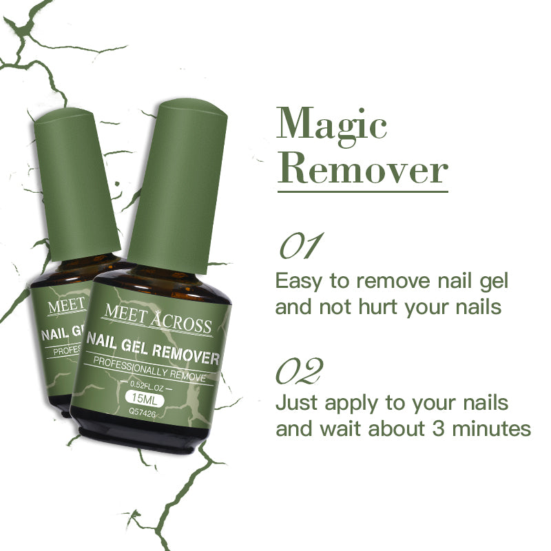Nail Gel Polish Remover 15ml - Fast UV Soak Off Gel Solution Permanent Makeup Machines Tidesmit