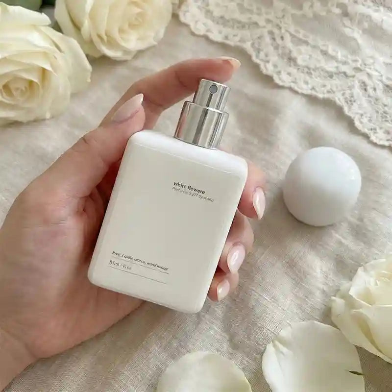 HOPE CHRISTINE white floral vanilla perfume for women. 50ml square bottle, long-lasting elegant gift spray.