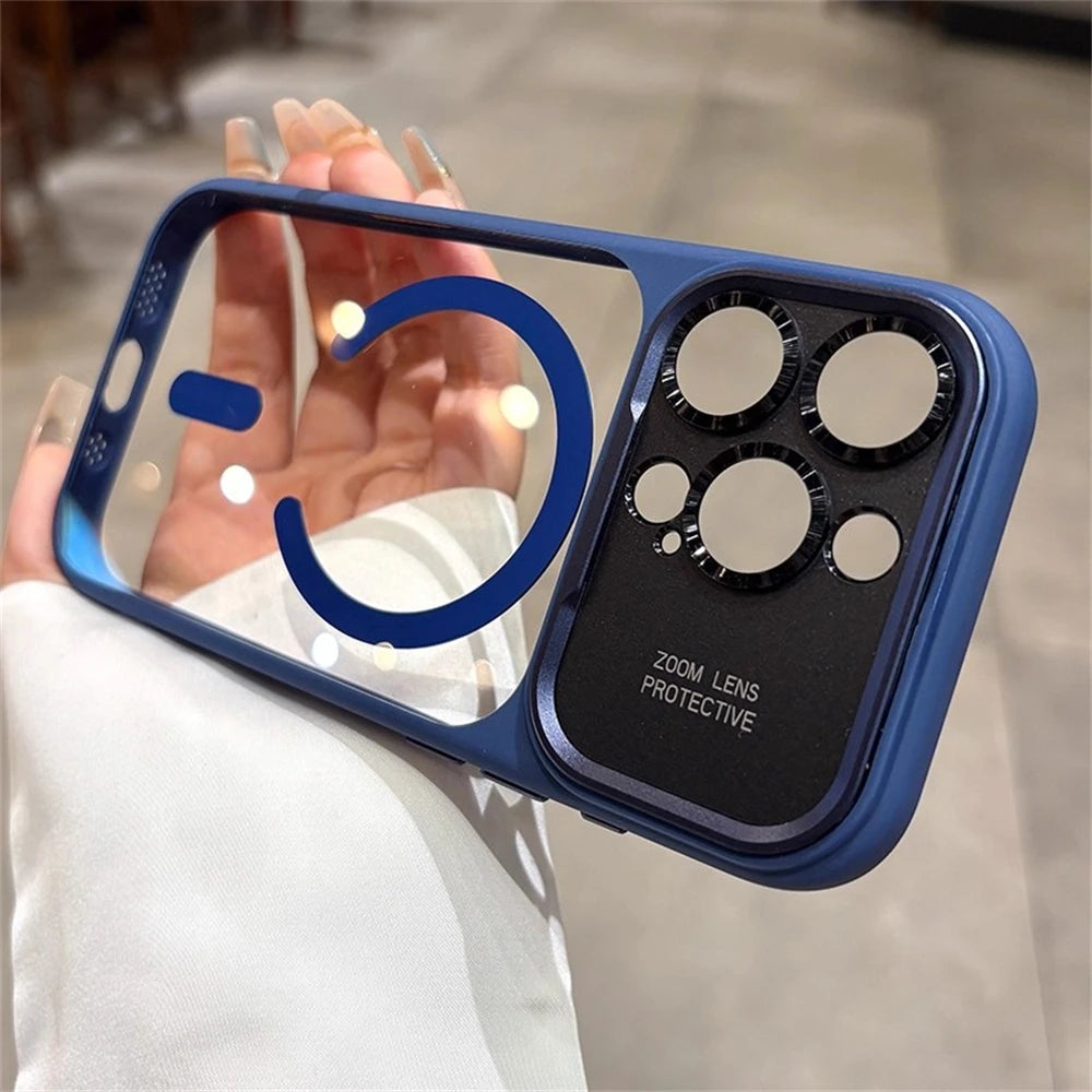 Magnetic iPhone Case with Lens Protection – Slim Military-Grade Cover Blue Tidesmit