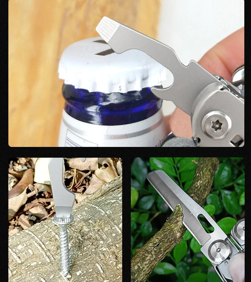 16-in-1 Plier EDC Multitool Screwdriver Folding Plier Set Multi Tool Multifunction Pocket Knife File Ruler Camping Hand Tools