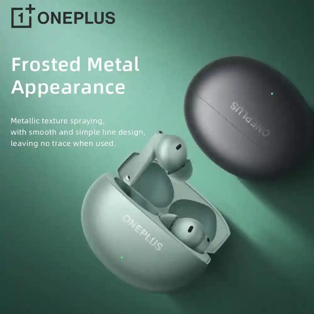 OnePlus Buds 4 Wireless Earbuds | 55dB ANC & 45Hr Battery | Zen Green Tidesmit