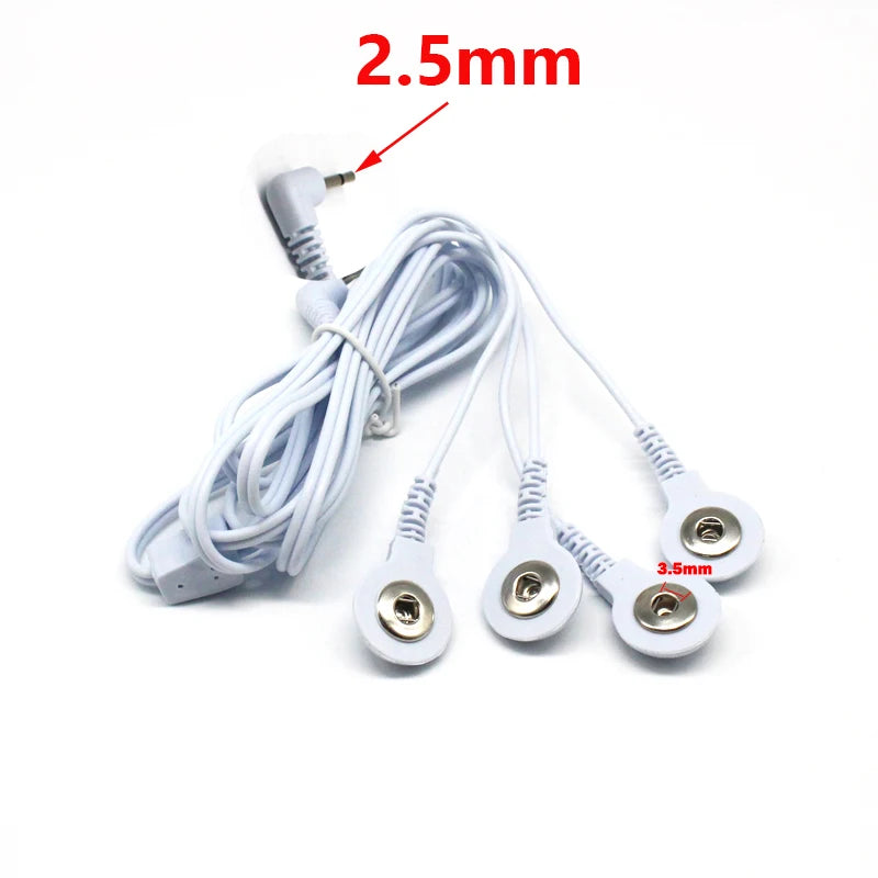 TENS Unit Lead Wire Replacement Cable for Electric Massagers Body Shaping Massage Equipment Tidesmit