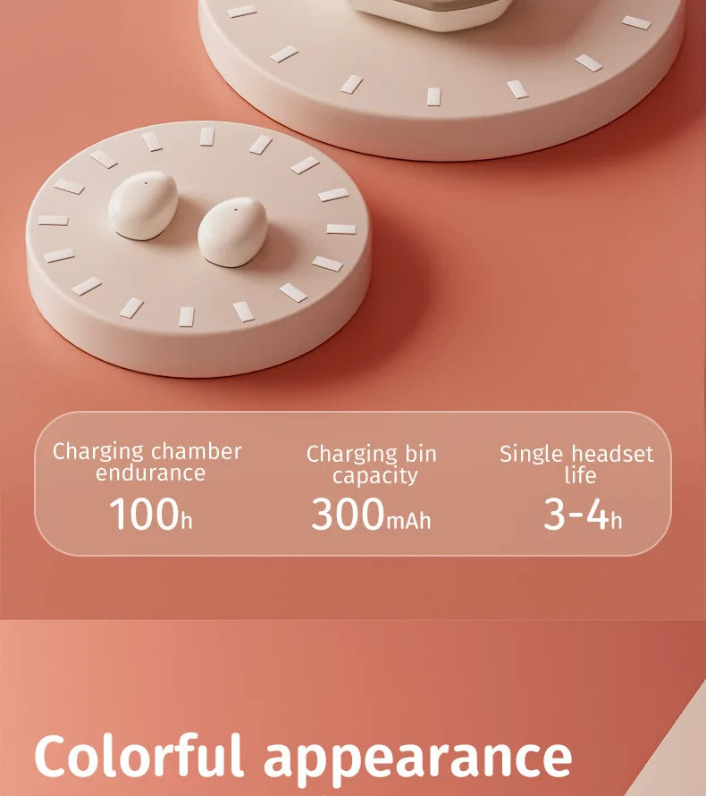 Tidesmit Wireless Sleep Earbuds - Compact Active Noise Cancelling TWS Tidesmit