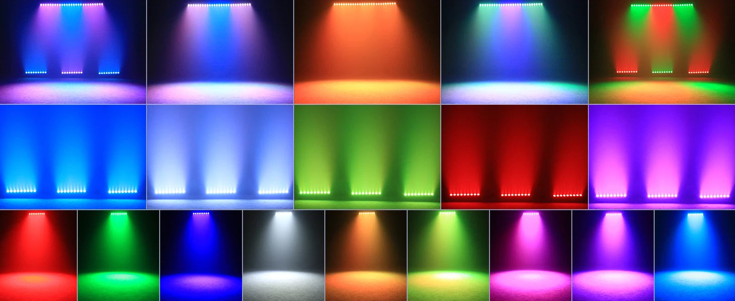 1/2/4PCS 9LEDs 4IN1 Wall Wash Lamp 36W RGBW Lights Bar Stage Lighting Effect DJ Party Lights Projection Light for Disco Theater