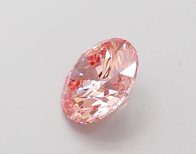 1.50 Carat Brilliant Fancy Intense Pink Lab Grown IGI Certified Loose Gemstone Anniversary Ring