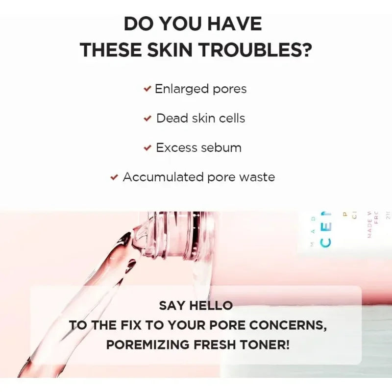 SKIN1004 Madagascar Centella Poremizing Skincare Set Korean Cosmetics Toner Ampoule Gel Cream Face Wash Cleanser Pore Beauty Kit
