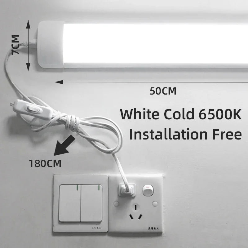 Led Tube Bar LED Wall Lamp Under Cabinet Light 10W 20W Ultra Thin Home Bedroom Kitchen Closet Indoor Wall Light Lighting 110V