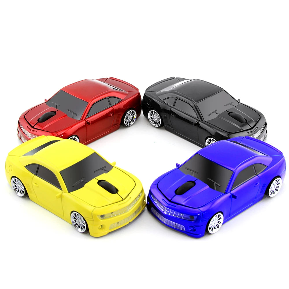 Portable Multiple Vehicle-Shaped Wireless Mouse Ergonomcis Mute Keys Optical Mause For Desktop Notebook Accessories Kids Gifts