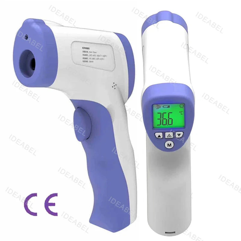 New LED Wrist Blood Pressure Monitor English Voice Broadcast Sphygmomanometer Tonometer BP Monitor Forehead Digital Thermometer