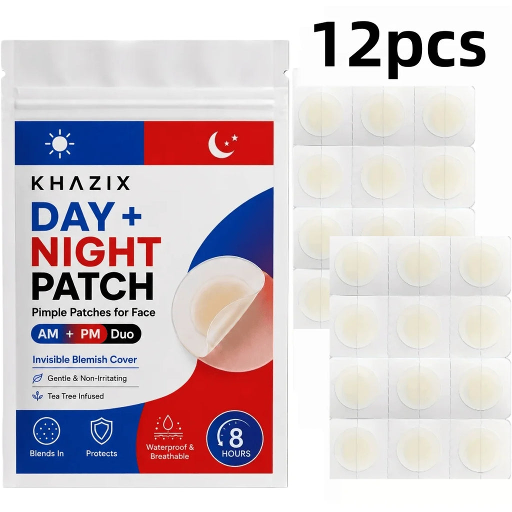 12/24PCSPatches Acne Treatment Patch, Absorbs Pimple And Acne, Hydrocolloid Acne Pimple Patch For Covering Zits And Blemishes