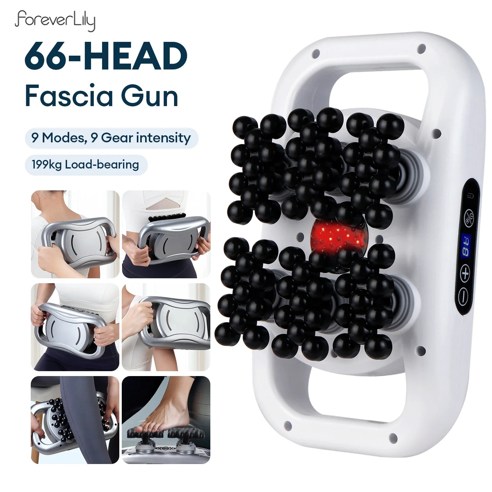 Deep Tissue Massage Gun with 66 Interchangeable Heads by Tidesmit Relaxation Treatment Tidesmit