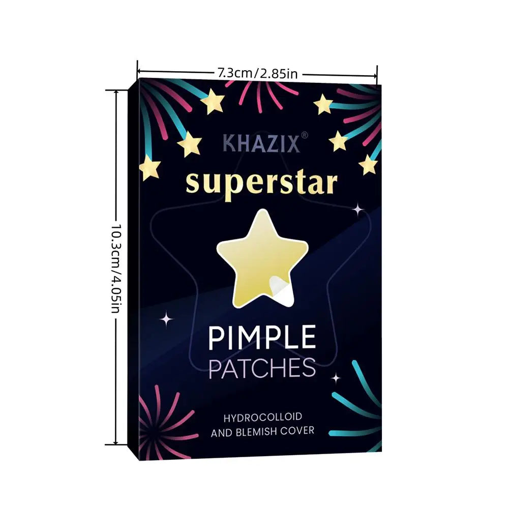240/280pcs Star-shaped Hydrocolloid Acne Sticker, Various Colors, White, Day Black, Blue, Night Purple, And Yellow, Pink, J0R0