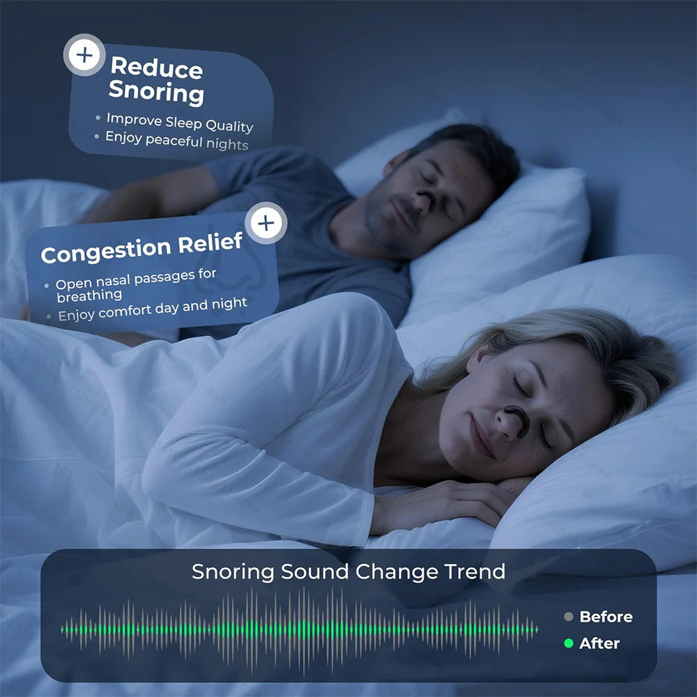 Anti Snoring Nasal Dilator Physical Expansion Nasal Patch Non-Invasive Easier Breath Sleep Aid Anti-Snoring Nasal Strip