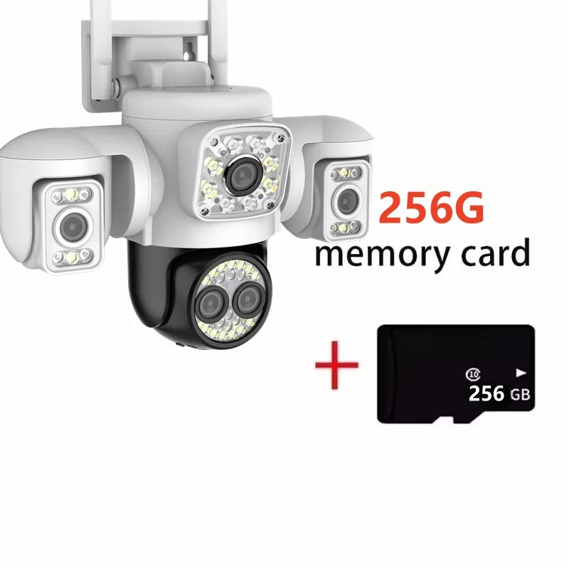 20MP WiFi IP Camera HD Three Screens Security AI Auto Detect Wireless Surveillance Cameras Onvif 10X Zoom Baby Monitor YOOSEE