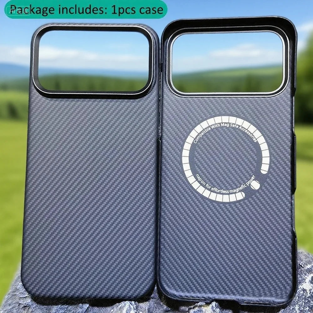 Aramid Fiber iPhone 17 Pro Max Case | Slim Military-Grade Cover Black 600 Denier Tidesmit