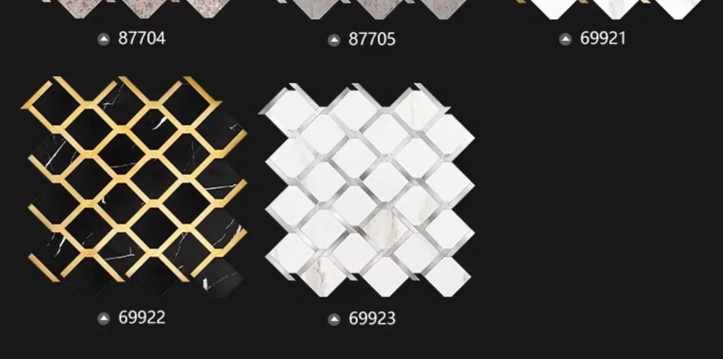 Mosaic Wall Tile Peel and Stick Self Adhesive Wall Stickers Waterproof Aluminum Composite Rectangle Kitchen Bath Tile Backsplash