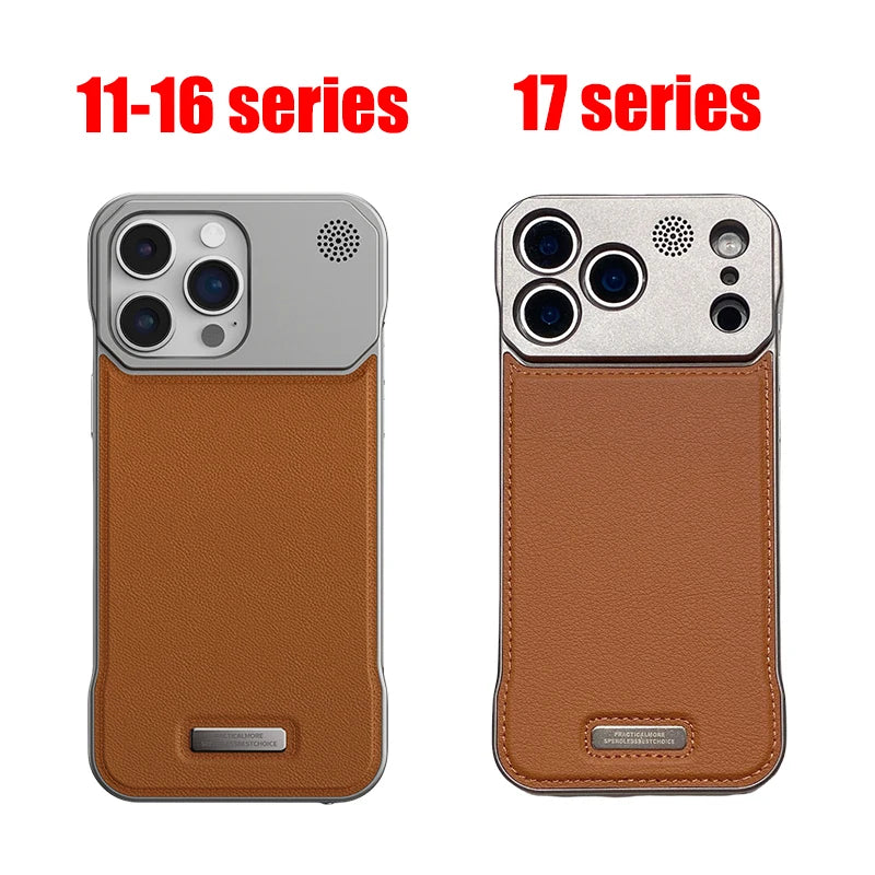 iPhone 15 Leather Aromatherapy Case with Magnetic MagSafe Protection Tidesmit