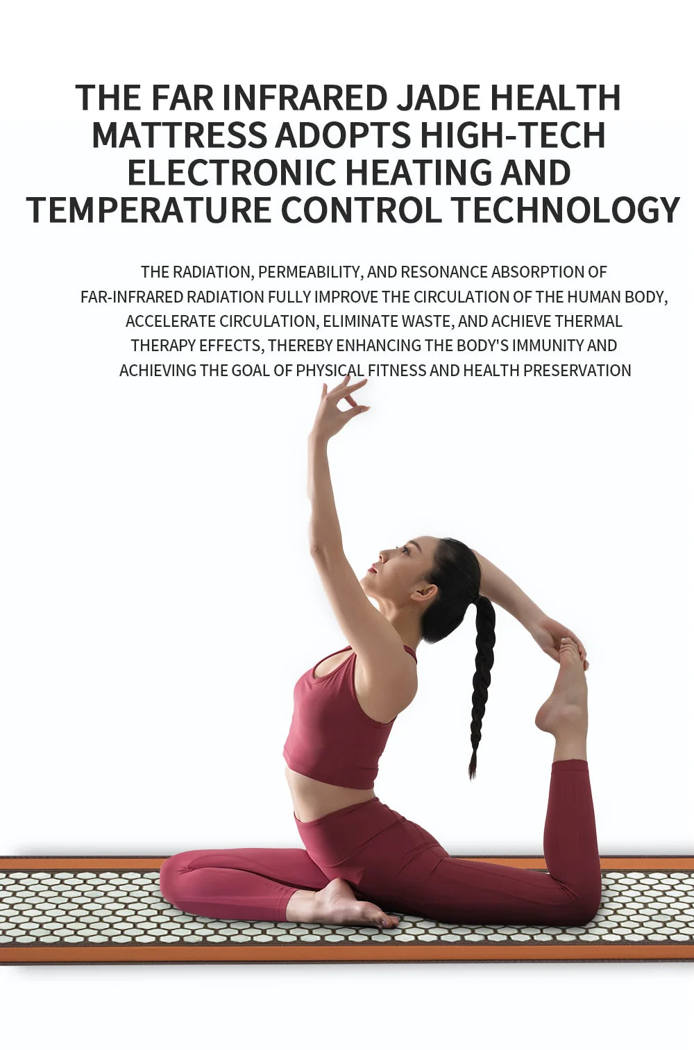 Jade Massage Cushion with Far Infrared Heat Therapy for Muscle Relief Massage Cushion Tidesmit