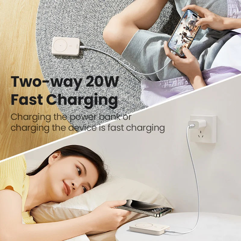 Magnetic Power Bank 10000mAh Portable Wireless Charger - Tidesmit Tidesmit