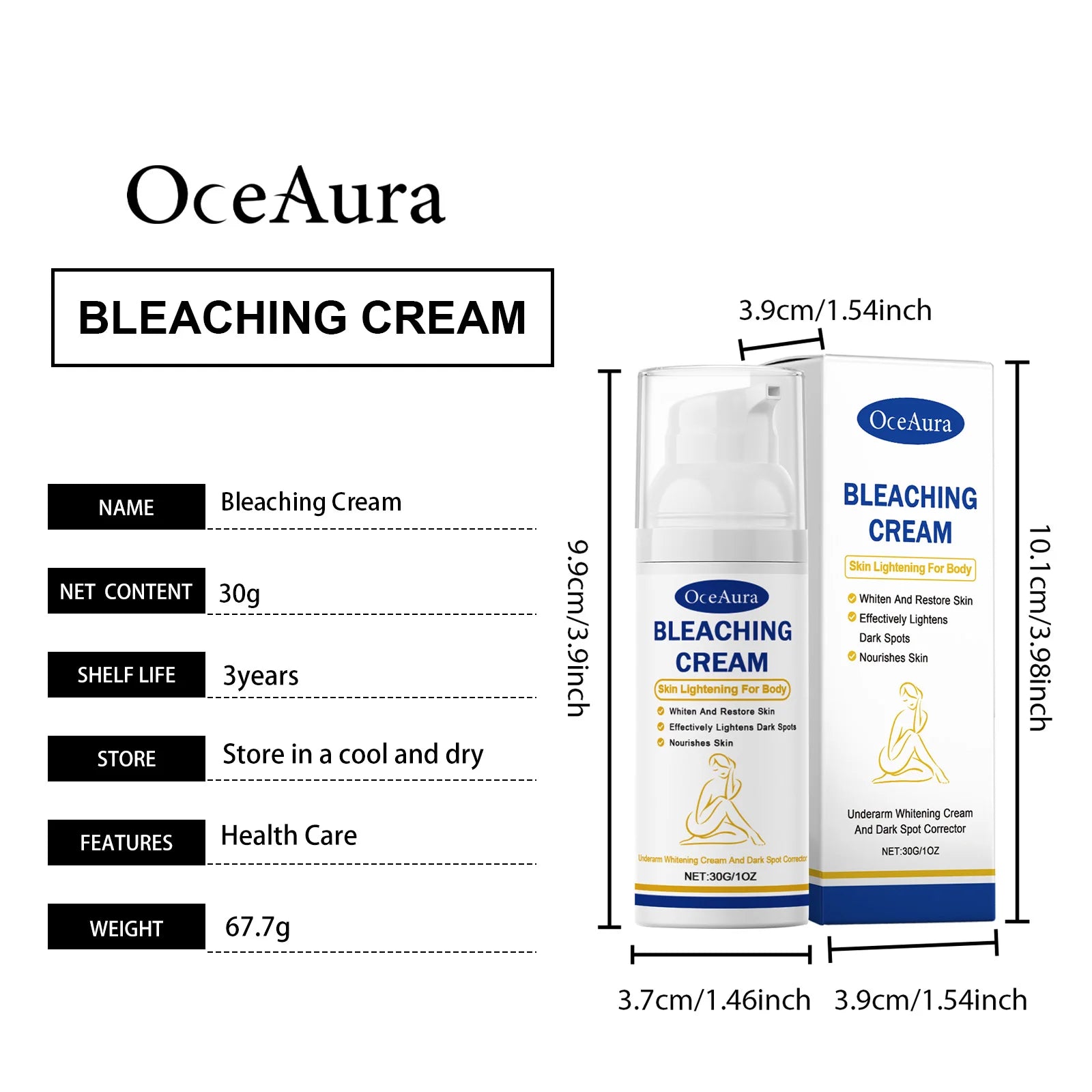Niacinamide Bleaching Body Care Lotion Improve Dullness Inhibit Melanin Production Deep Moisturizing Brightening Underarm Cream