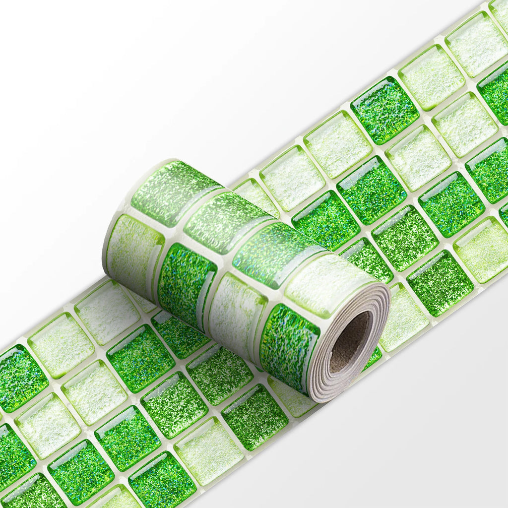 26 Styles 2D Mosaic Tiles Wall Sticker Waist Line Skirting Strip Peel & Stick Bathroom Kitchen Backsplash Home Decor Wall Decals