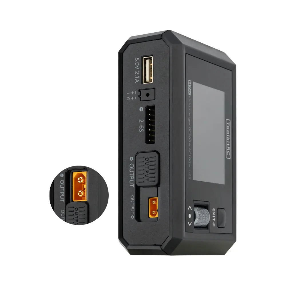 ToolkitRC M7AC Dual Smart Charger 300W for Camera and GPS Drones Tidesmit