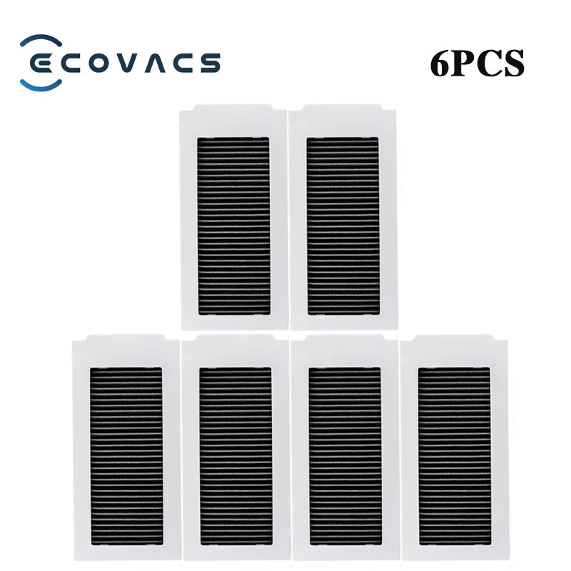 Tidesmit replacement parts kit for Ecovacs X5 OMNI and X5 PRO OMNI robot vacuum cleaner showing included accessories.