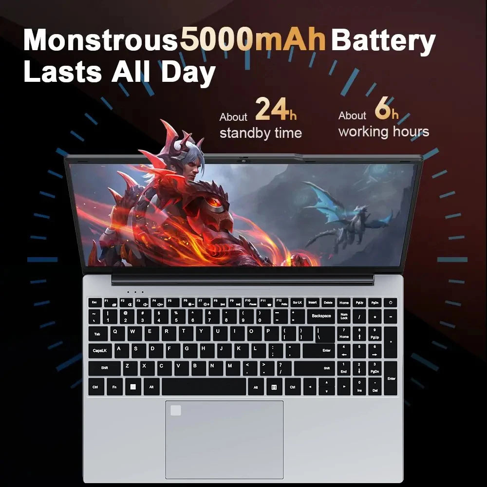 Xiaman 15.6" Intel Notebook PC Ultra Slim Laptop Intel Core i3-6100U 16GB RAM 1TB 2TB SSD Office Study Computer PC Windows 11