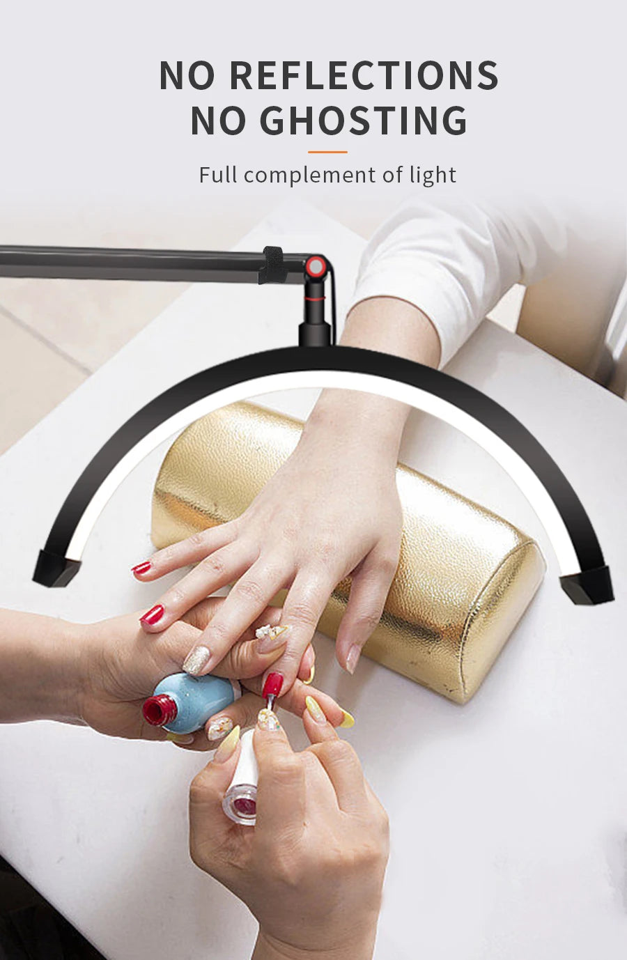 Half Moon Eyelash Lamp - LED Salon Light with Adjustable Color Temperature Tidesmit