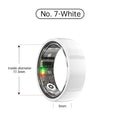 Tidesmit Smart Health Ring - Biometric Fitness Tracker with Sleep Monitor Ceramic White No.7 Tidesmit