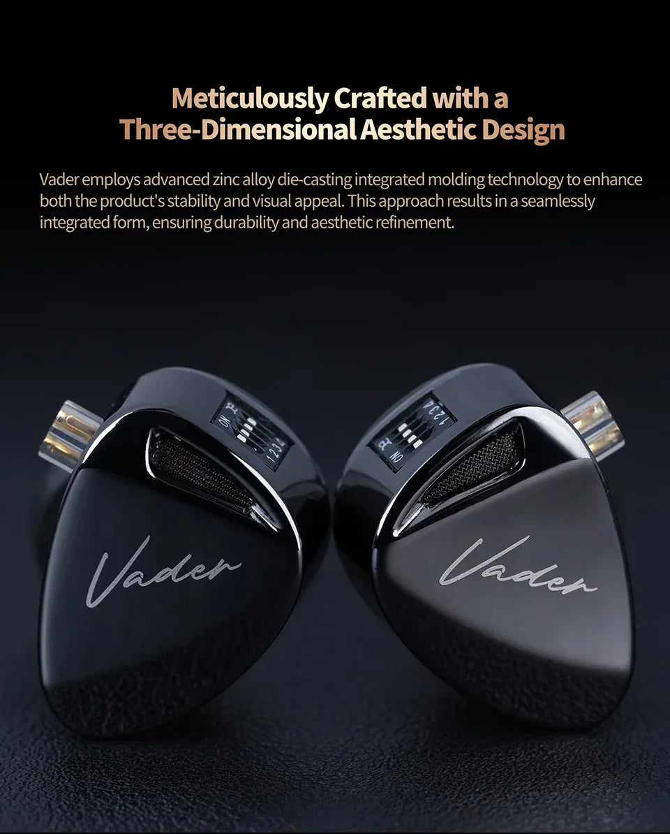 KZ Vader In-Ear Monitor | Adjustable Tuning HiFi Audio | Tidesmit Tidesmit