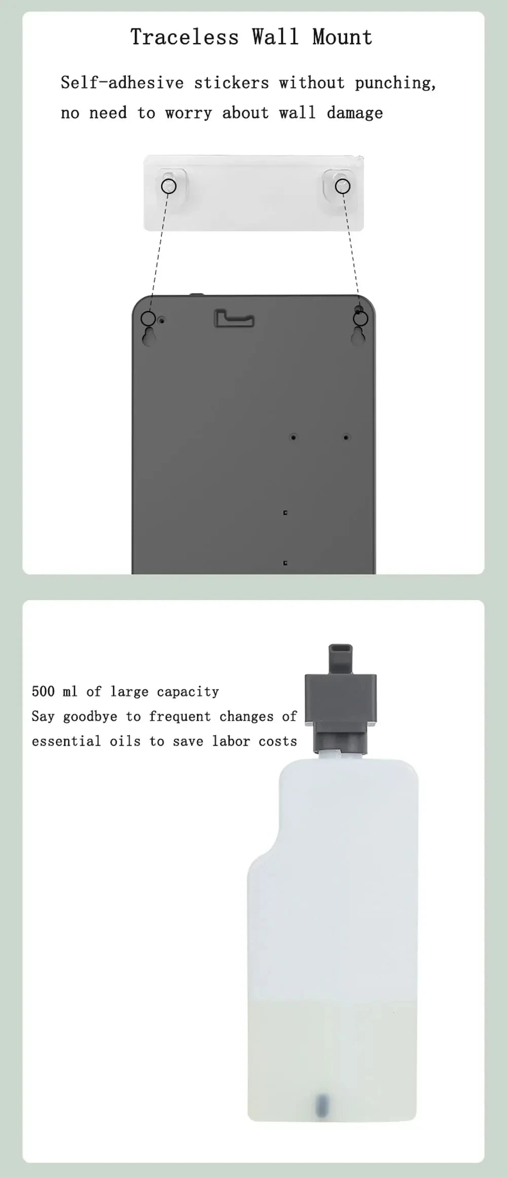500m³ Aroma Diffuser Automatic Scent Air Machine For Home Professional Waterless Essential Oil Diffuser Electric Air Freshener