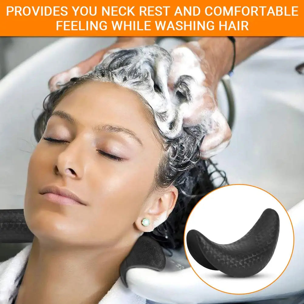 Silicone Salon Shampoo Neck Cushion - Soft Ergonomic Gel Headrest Massage Chairs Tidesmit